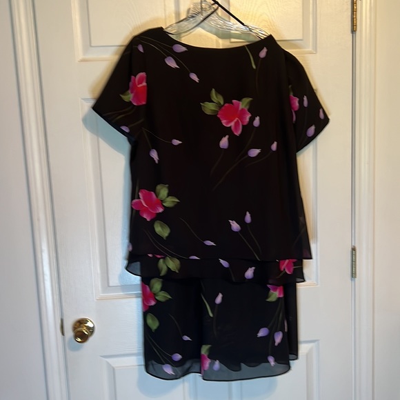 2-PIECE JESSICA HOWARD WOMAN DRESS 100% POLYESTER FULLY LINED SIZE 18 LONG SHIRT - Picture 2 of 12